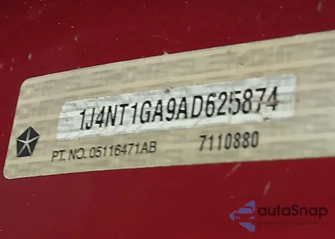 2010 Jeep Patriot Sport from USA, damaged, VIN 1J4NT1GA9AD625874